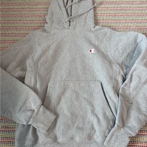 Champion Gray Reverse Weave Men's Hoodie